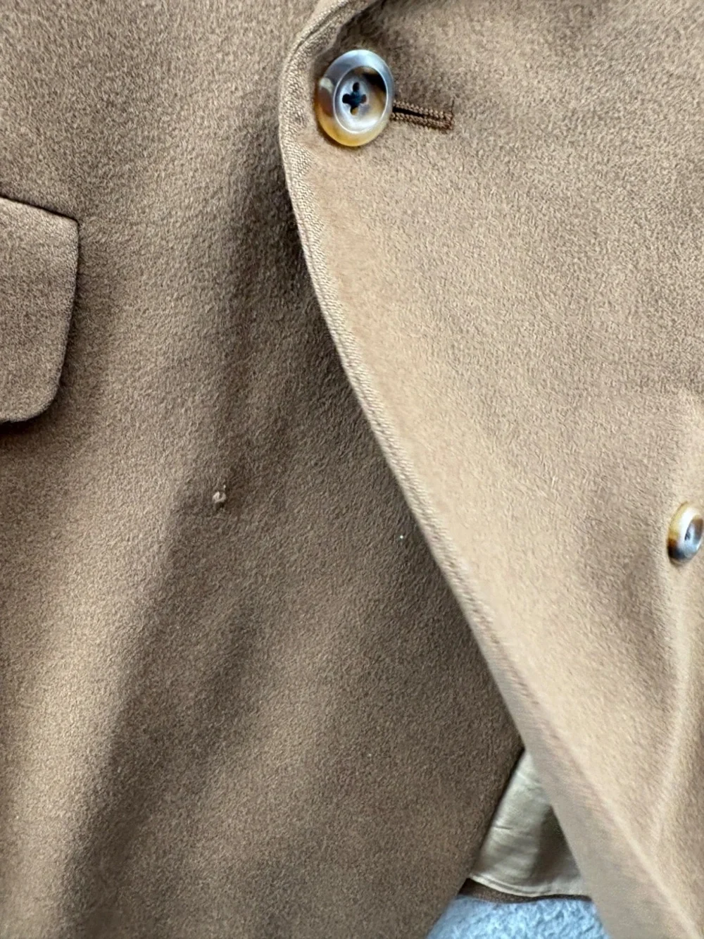 Vintage John W Nordstrom Loro Piana Cashmere Double Breasted Blazer 41R